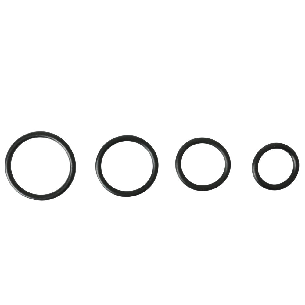 Sportsheets Rubber O-Ring 4-Pack Black