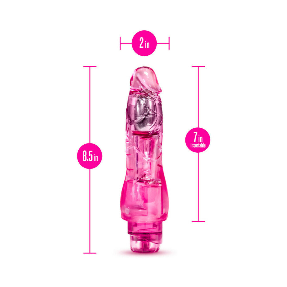 Naturally Yours Fantasy Vibe Realistic 8.5 in. Vibrating Dildo Pink