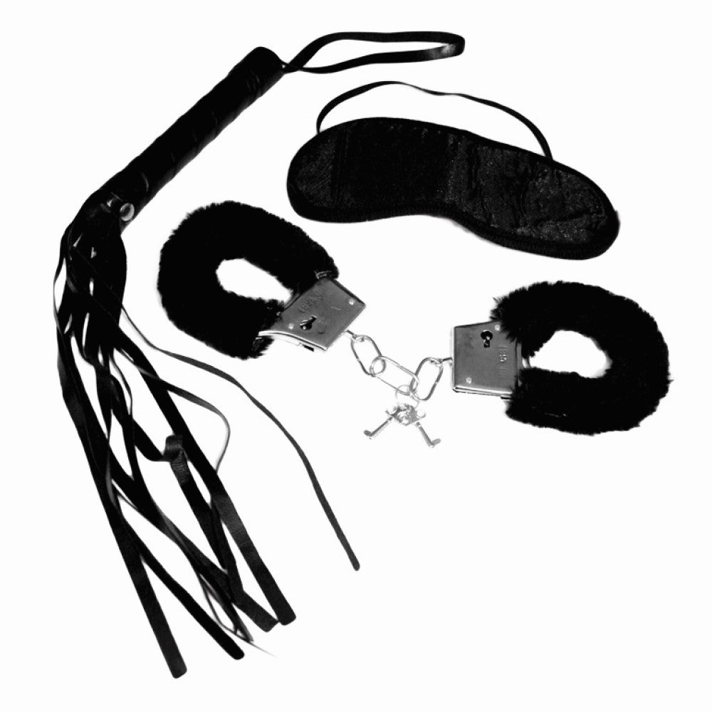 Sportsheets Sex & Mischief 3-Piece Intro to S&M Kit Black