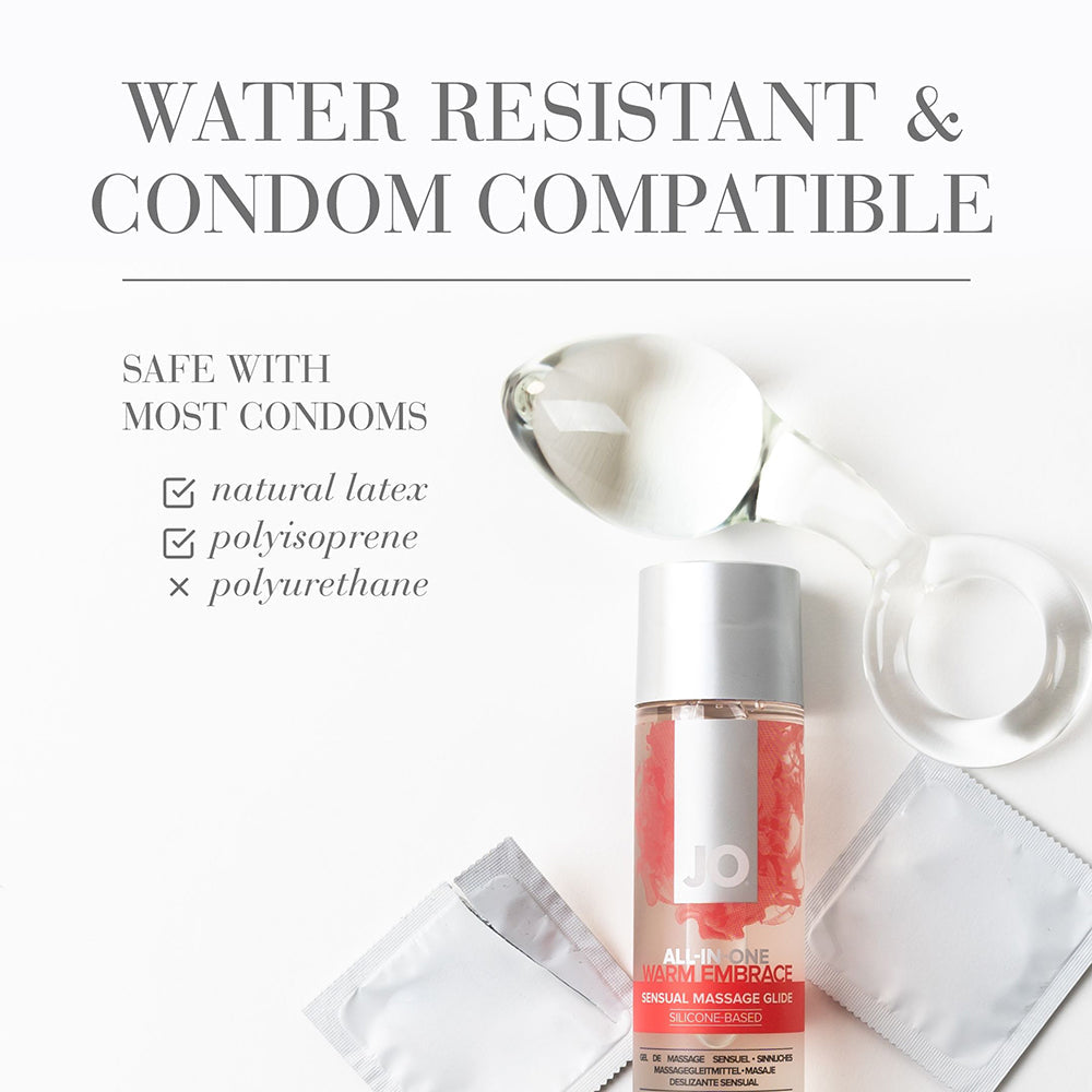 JO All-In-One Sensual Massage Glide Warming 1 oz.