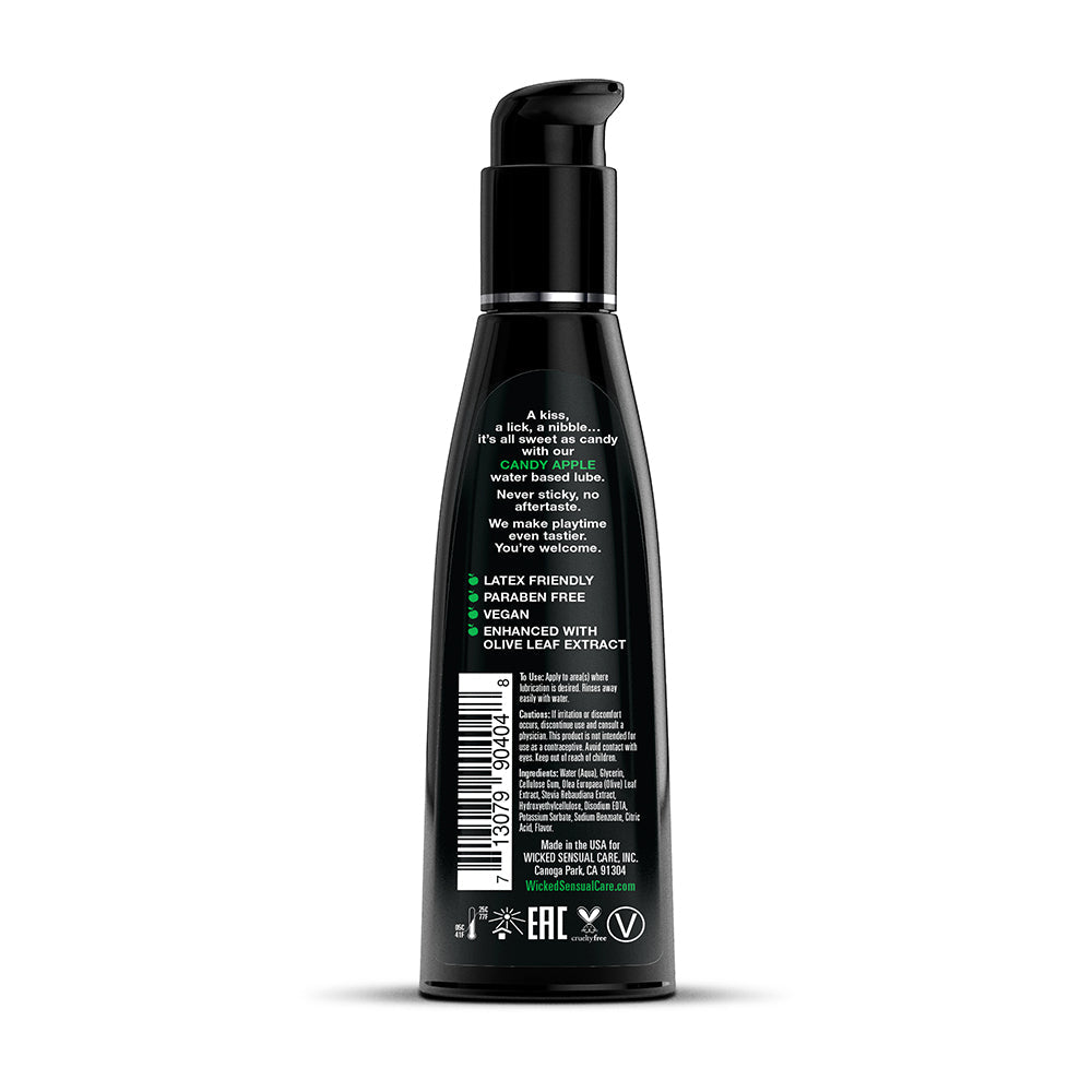 Wicked Aqua Candy Apple Water-Based Lubricant 4 oz.
