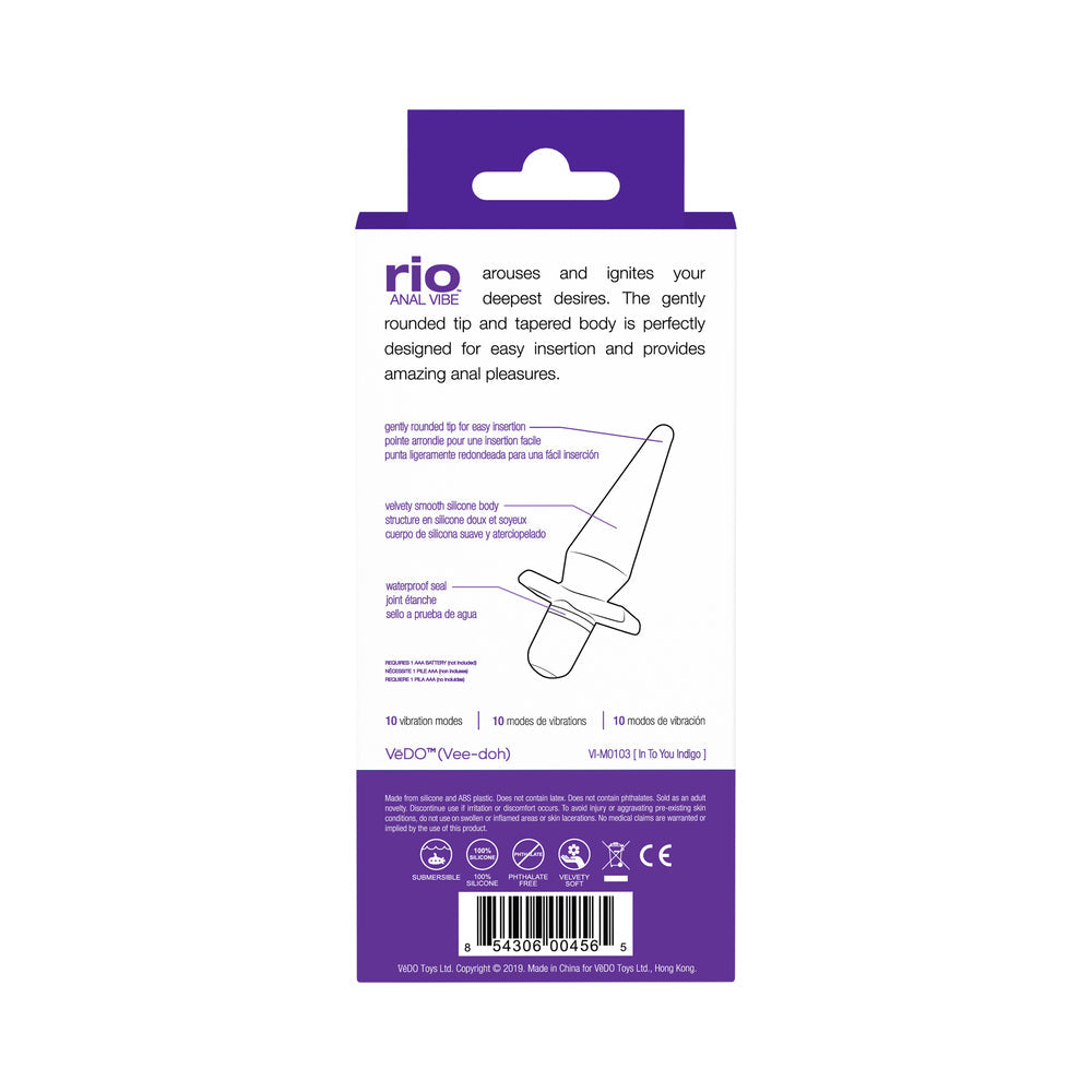 VeDO Rio Anal Vibe Into You Indigo