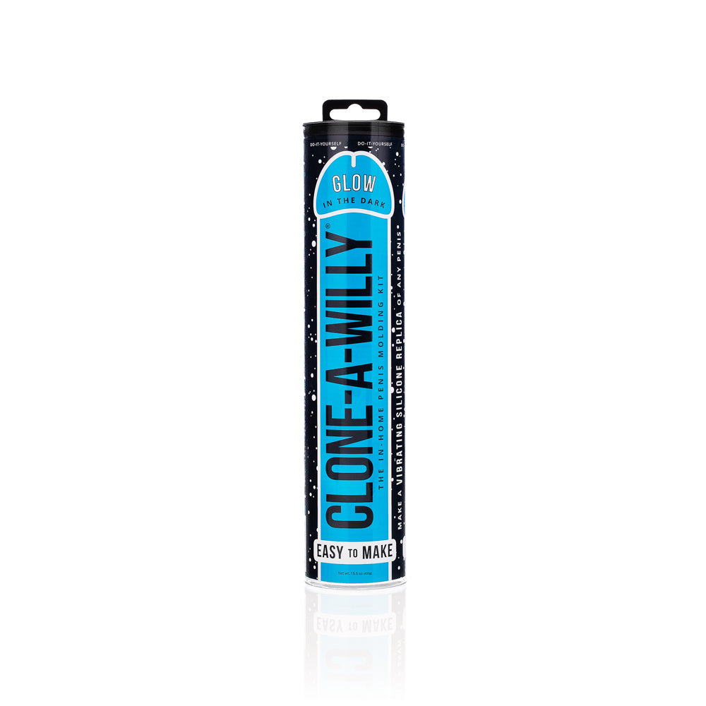 Clone-A-Willy DIY Vibrating Dildo Kit Glow-in-the-Dark Blue