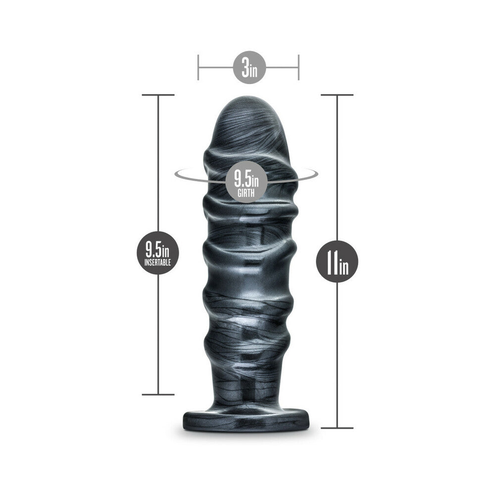 Jet Annihilator 11 in. Anal Plug Carbon Metallic Black