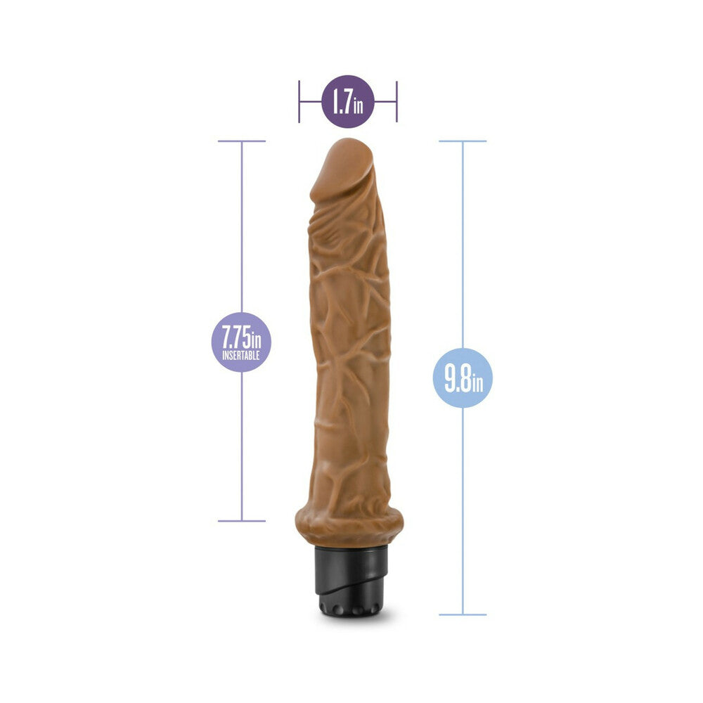 Dr. Skin Cock Vibe 8 Realistic 9.75 in. Vibrating Dildo Tan