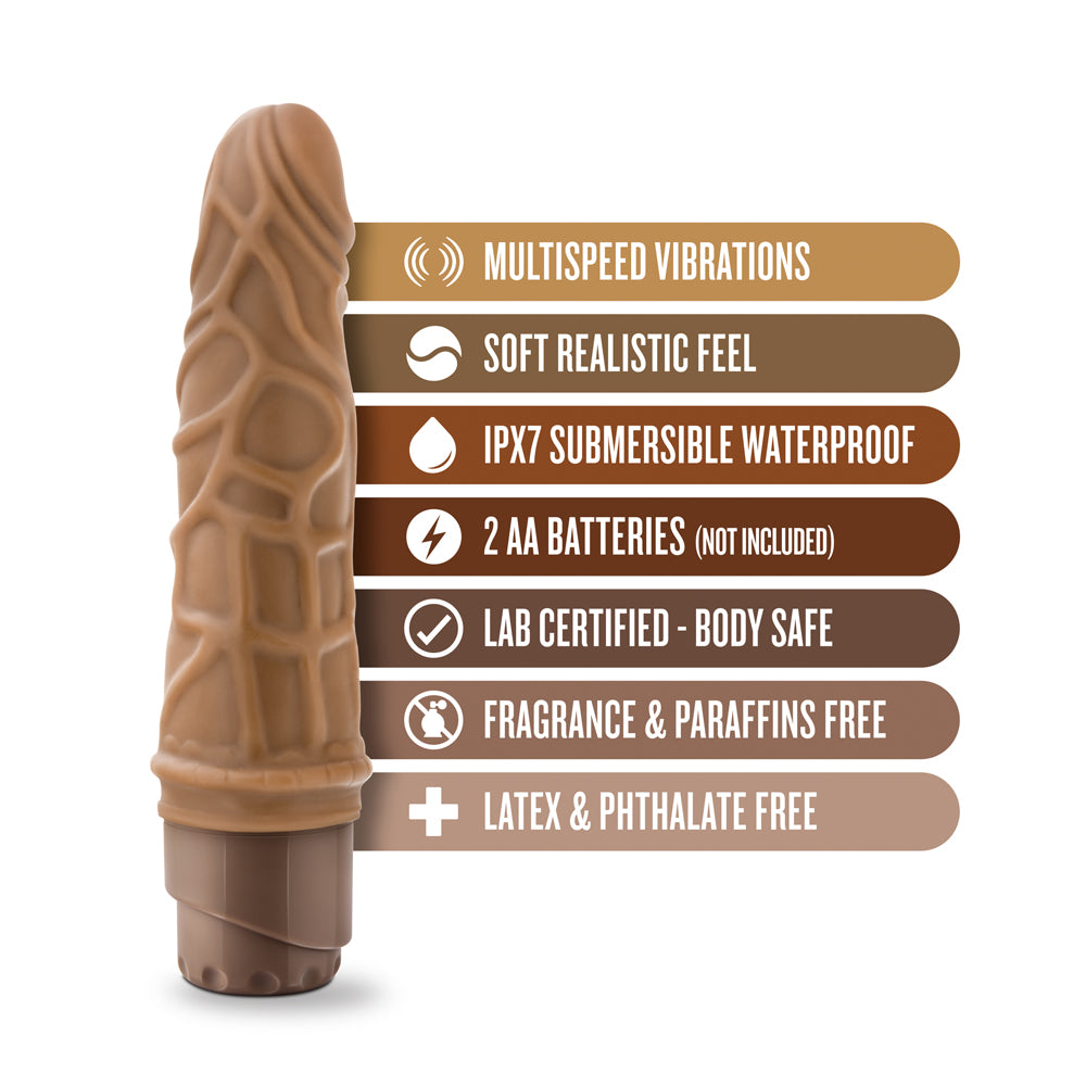 Dr. Skin Cock Vibe 3 Realistic 7.25 in. Vibrating Dildo Tan