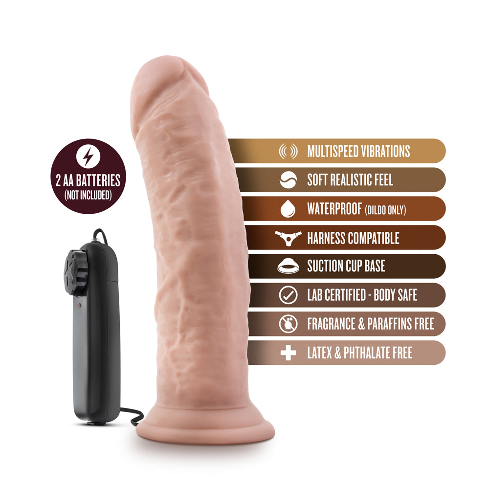 Dr. Skin Dr. Joe Realistic 8 in. Vibrating Dildo Beige
