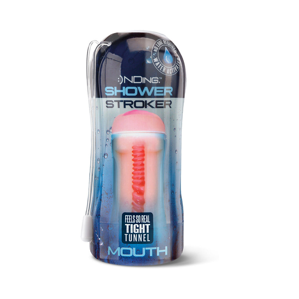 Happy Ending Self-Lubricating Shower Stroker - Mouth