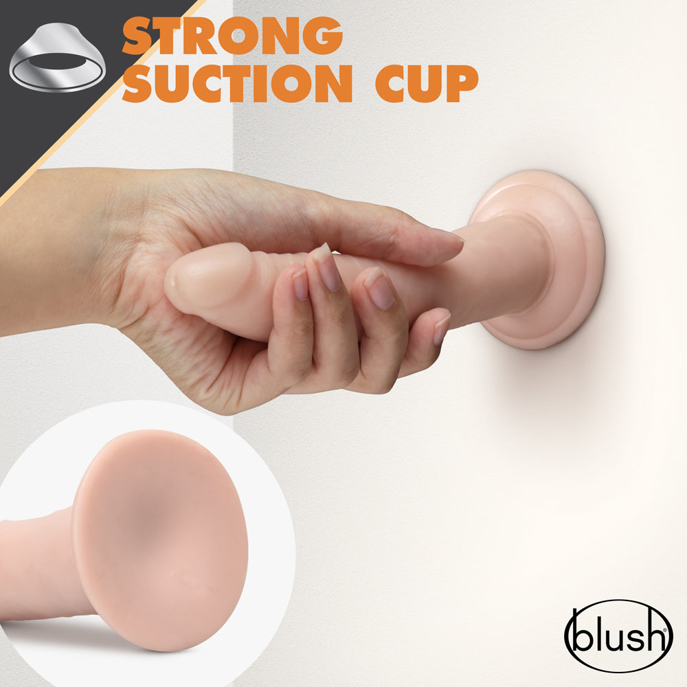 Dr. Skin Glide Realistic 7.5 in. Self-Lubricating Dildo Beige