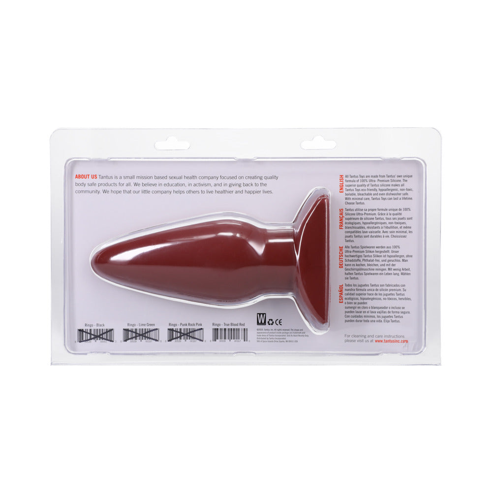 Tantus Ringo Anal Plug Crimson