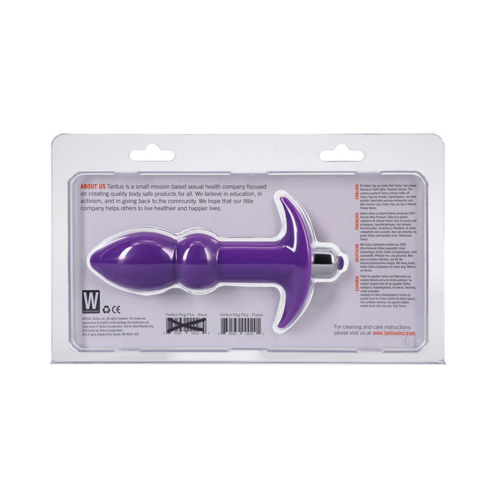 Tantus Perfect Plug Plus Vibrating Anal Plug Lilac