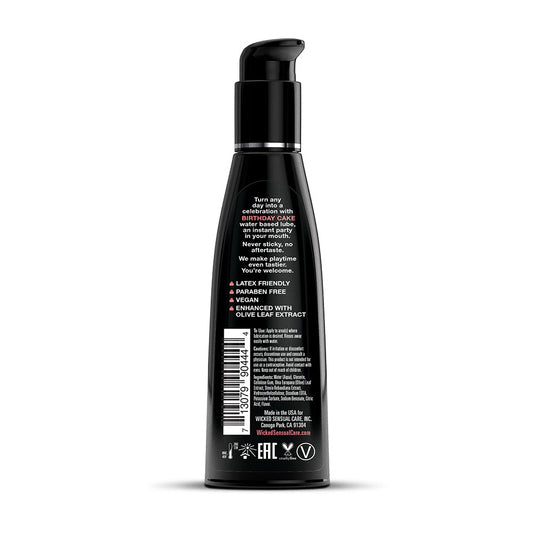 Wicked Aqua Birthday Cake Water-Based Lubricant 4 oz. - product photo 2