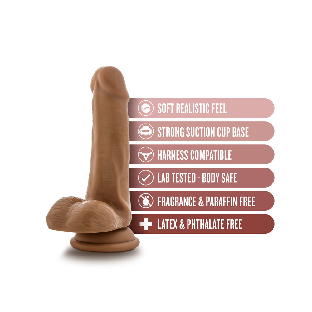 Dr. Skin Dr. Jeffrey Realistic 6.5 in. Dildo with Balls Tan
