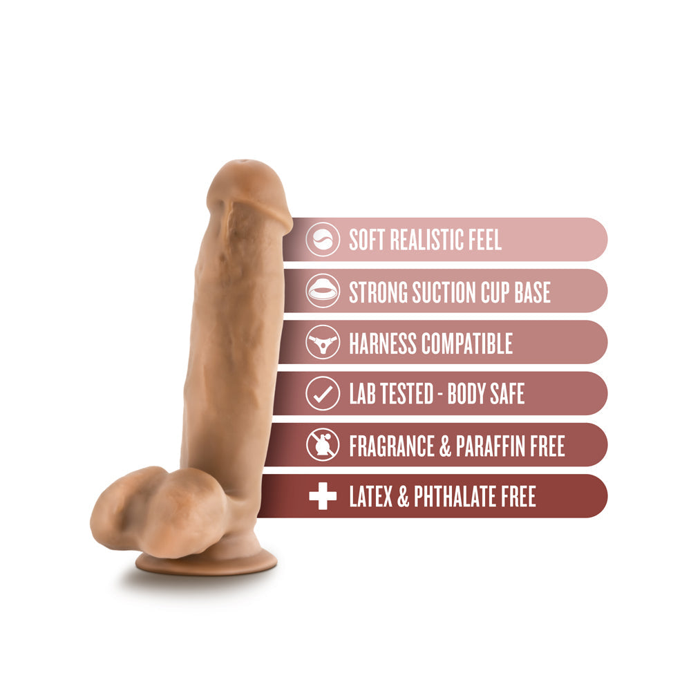 Dr. Skin Dr. Mark 7 in. Dildo with Balls Tan