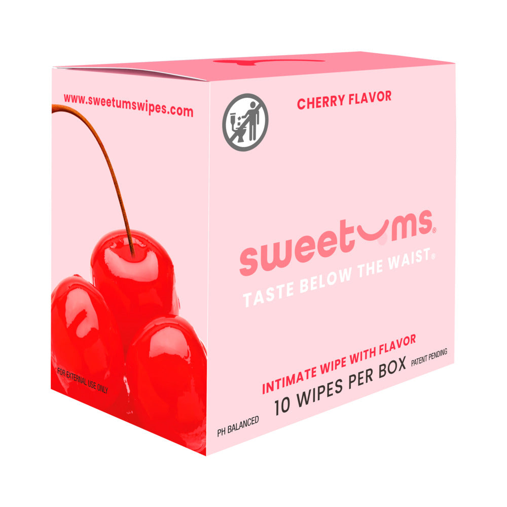 Sweetums Intimate Wipes Cherry Flavor 10-Pack