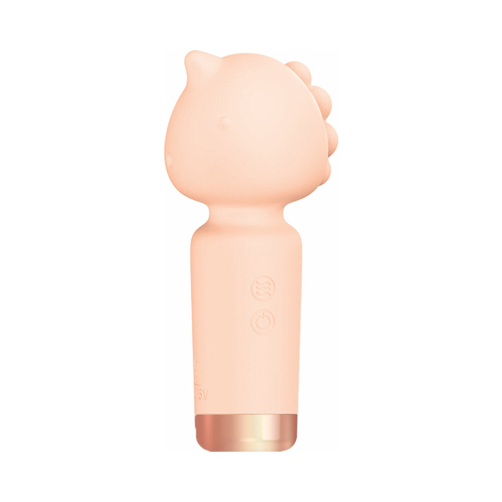 Wet Dreams Beaky Multi Speed Horned Mini Vibe Multi-Speed Silicone Peach