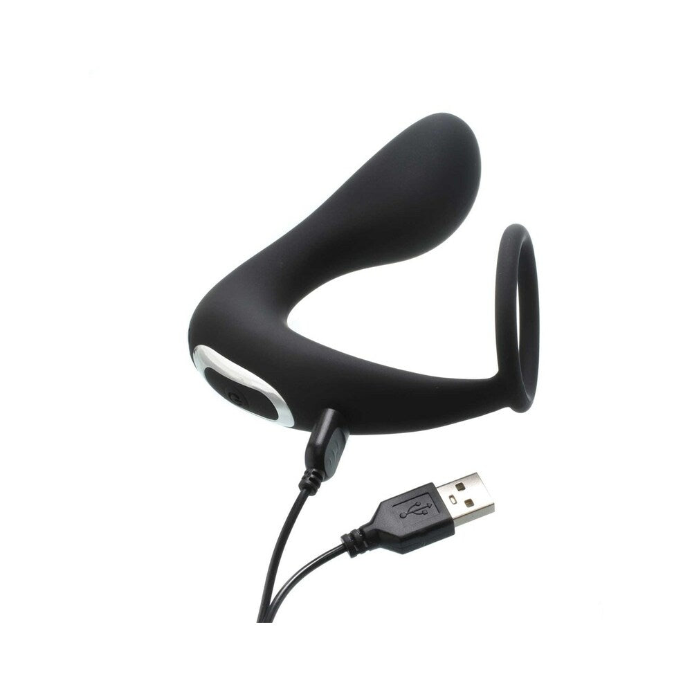Adam & Eve Adam''s Rechargeable Prostate Pleaser + C-Ring