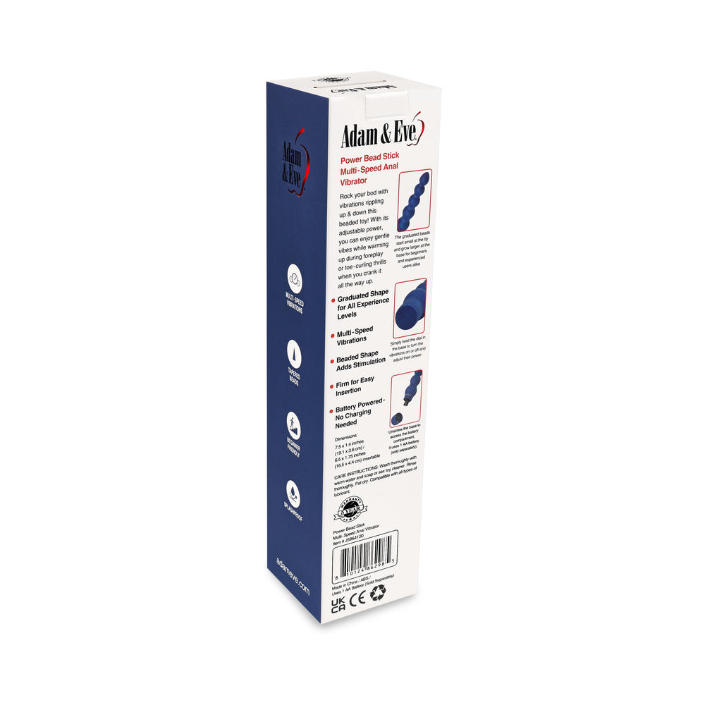 Adam & Eve Vibrating Power Bead Stick - Box