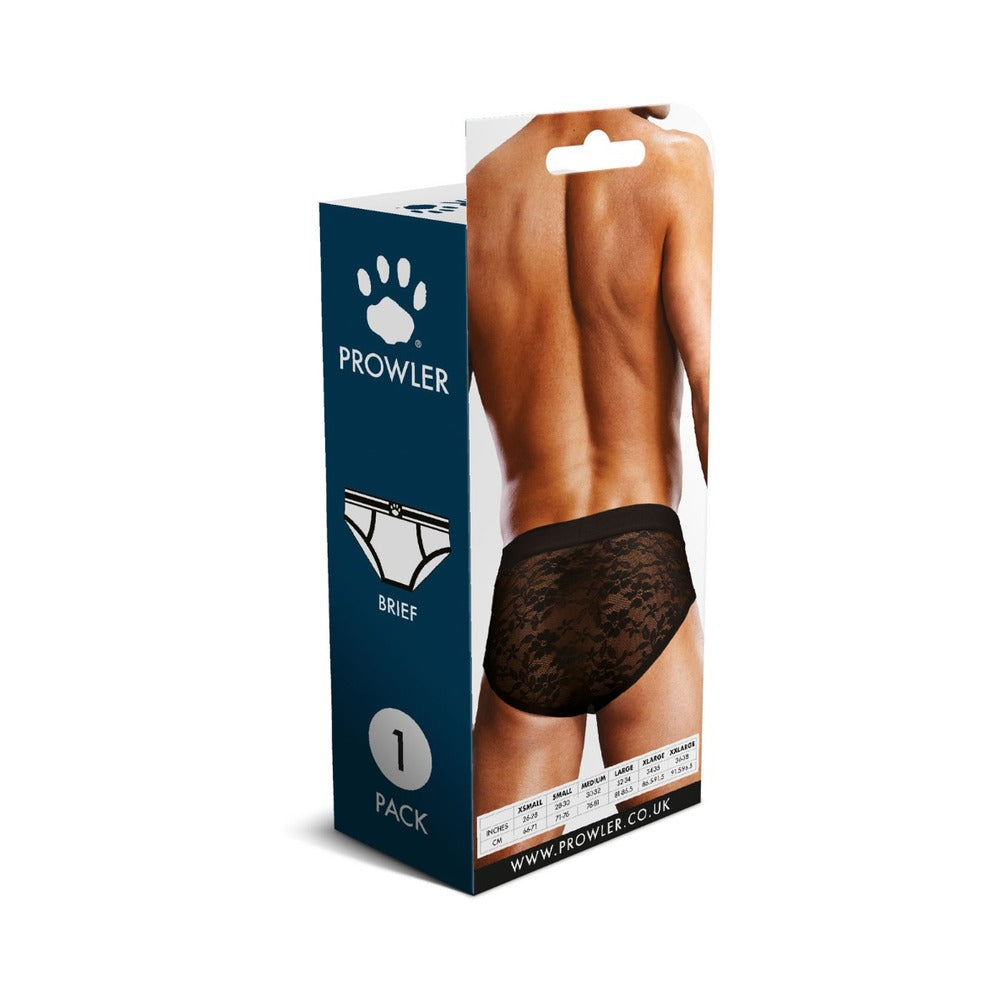 Prowler Lace Brief Black 2XL