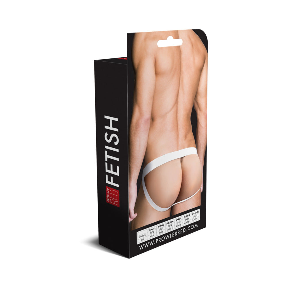 Prowler RED Assless Cockring Jock Strap White 2XL