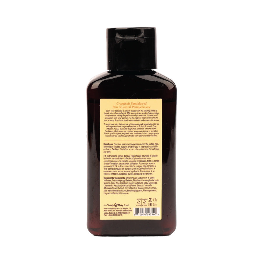 Earthly Body At Night Aphrodisiac Bubble Bath Grapefruit Sandalwood 2 oz.