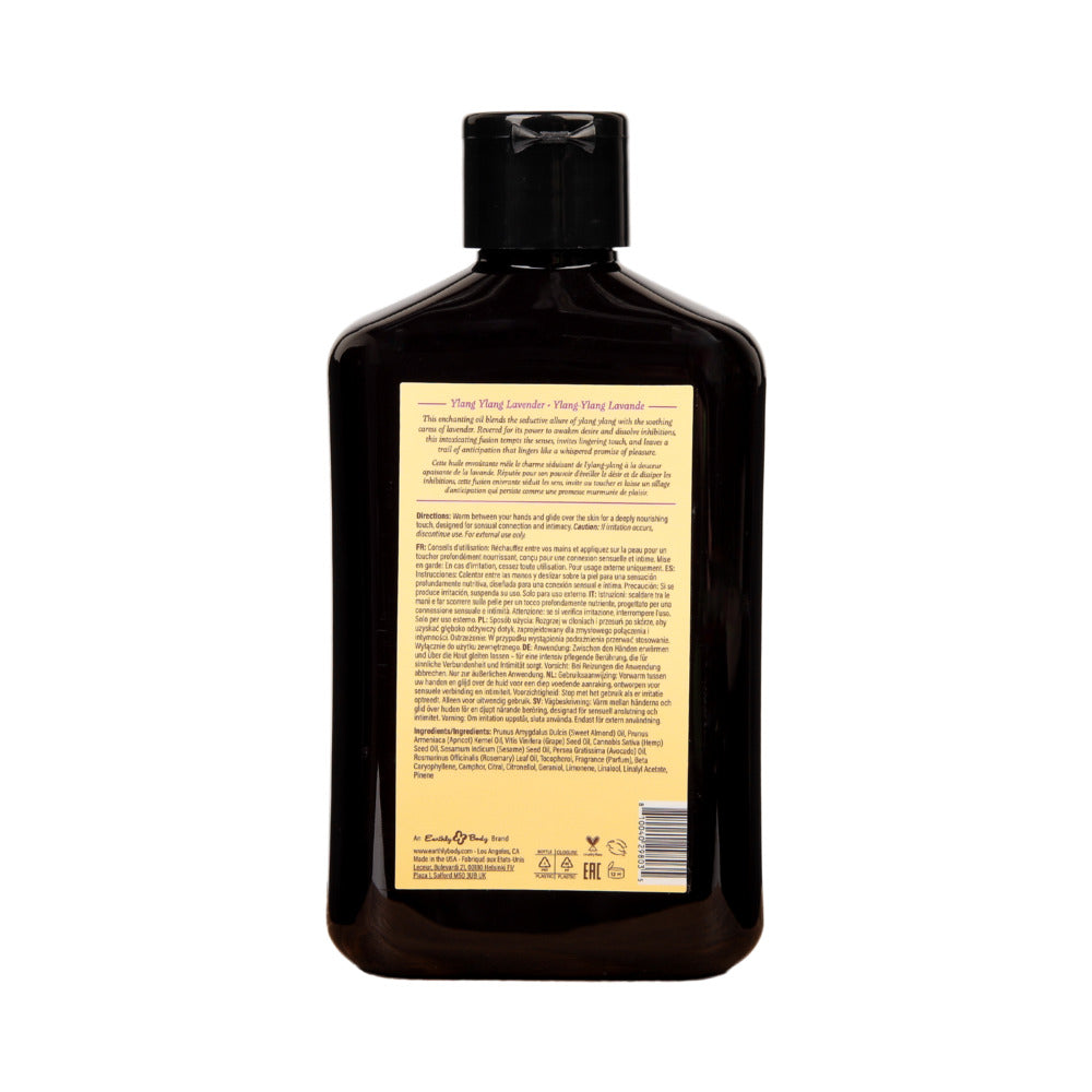 Earthly Body At Night Aphrodisiac Massage Oil Ylang Ylang Lavender 8.4 oz.