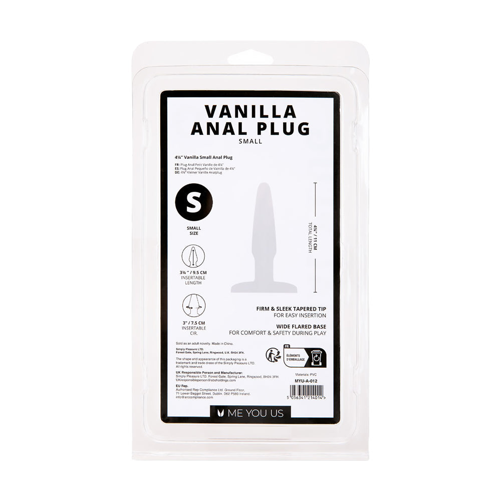 Me You Us Vanilla Small Anal Plug