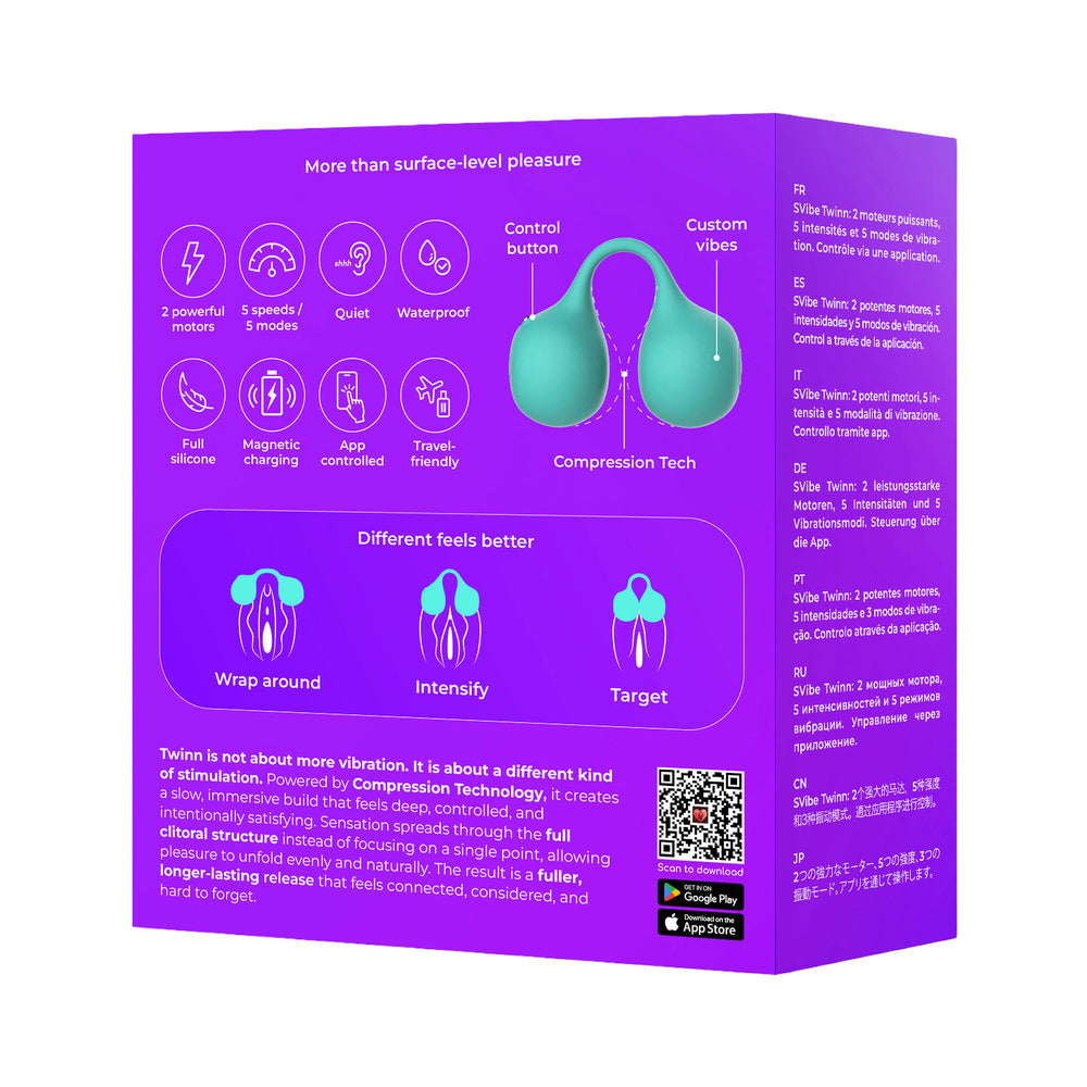SVibe Snail Twinn Finger Vibrator Tiffany (App-Enabled)