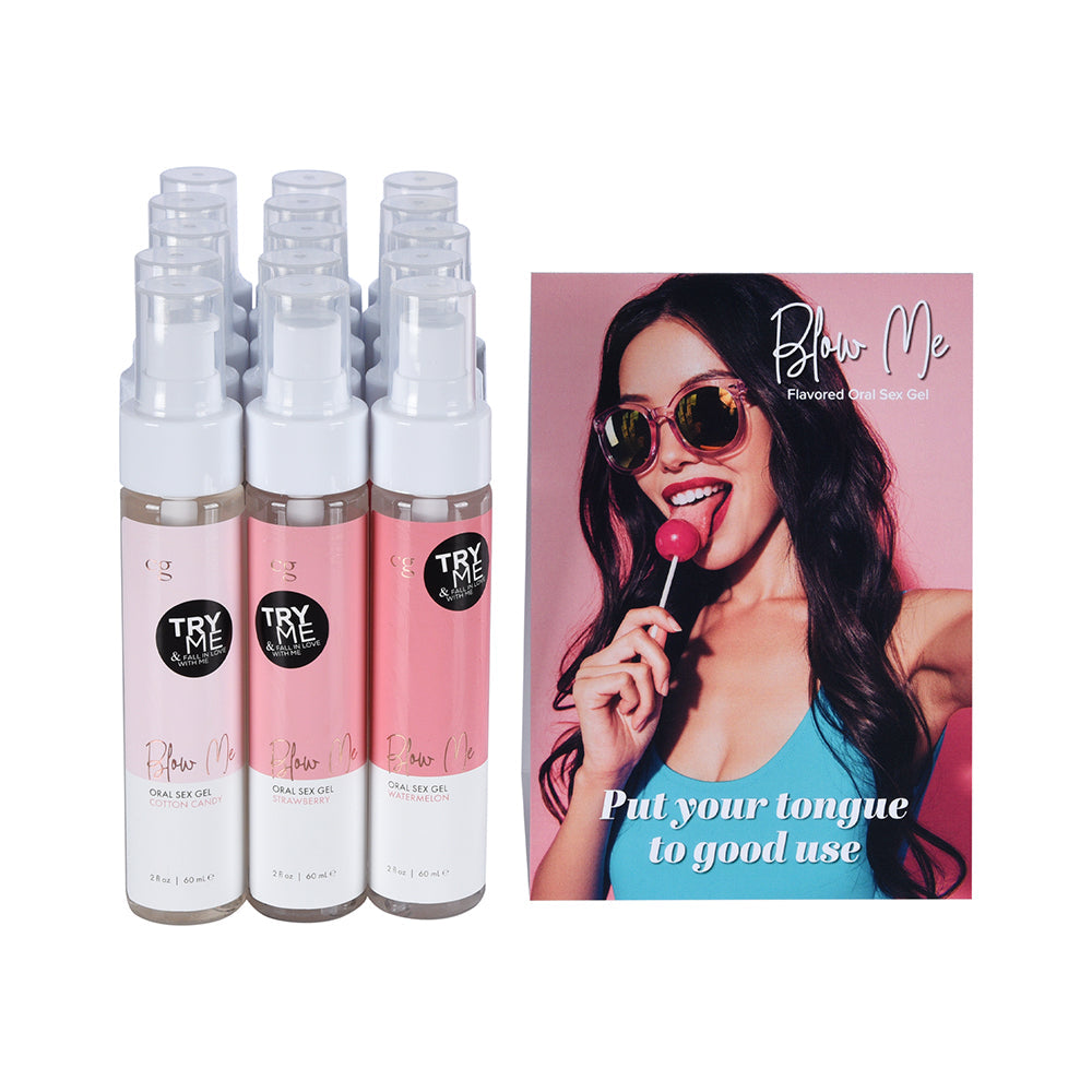 CG Blow Me Oral Sex Gel 16-Piece Bundle with Testers