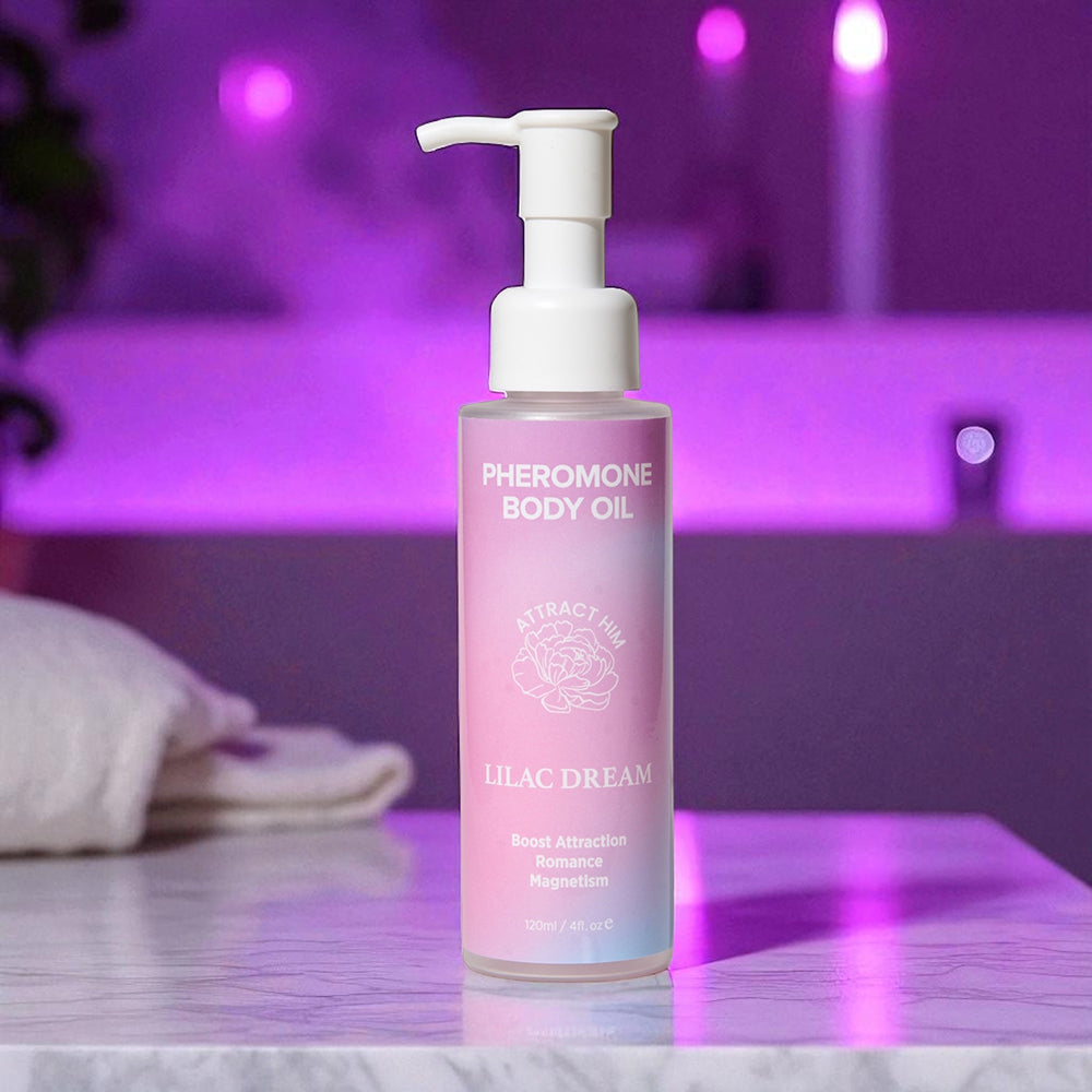 Eye of Love Pheromone Body Oil 4 oz. Pump Lilac Dream