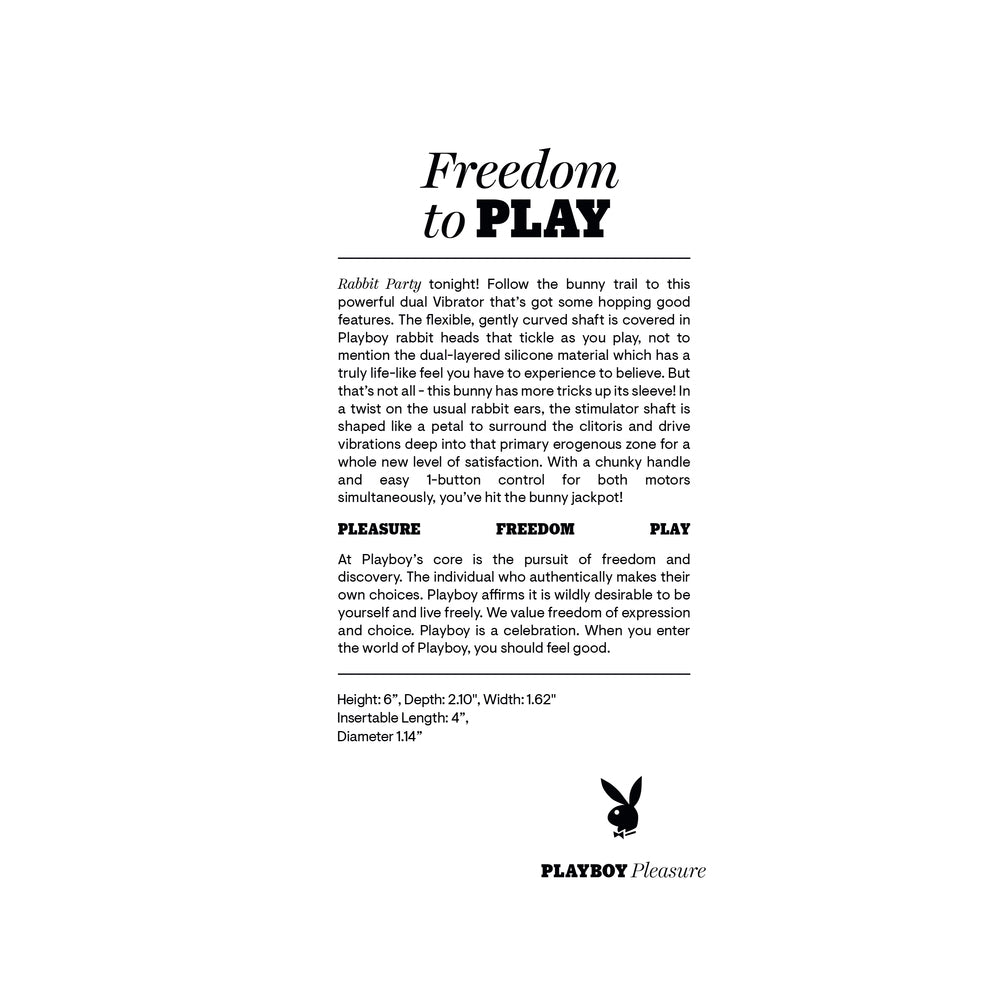 Playboy Rabbit Party Petal