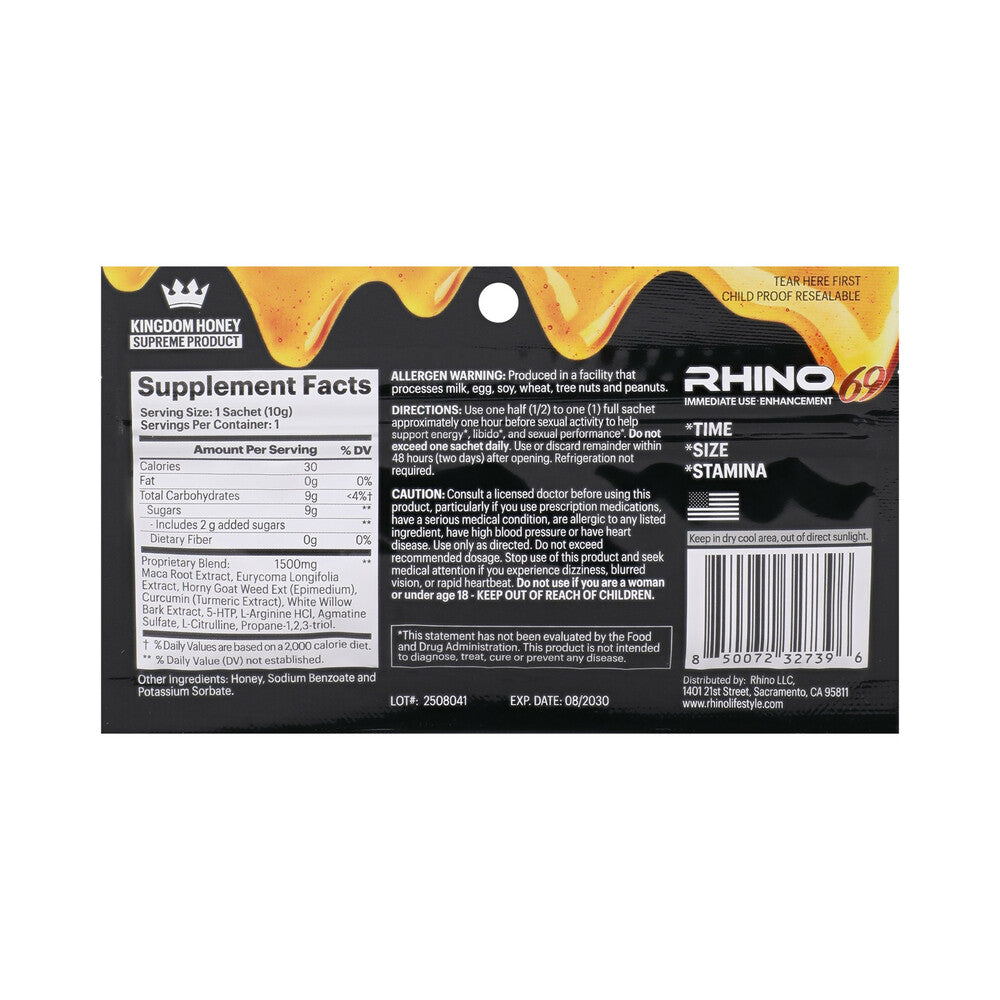 Rhino 69 Honey 24-Pack Display