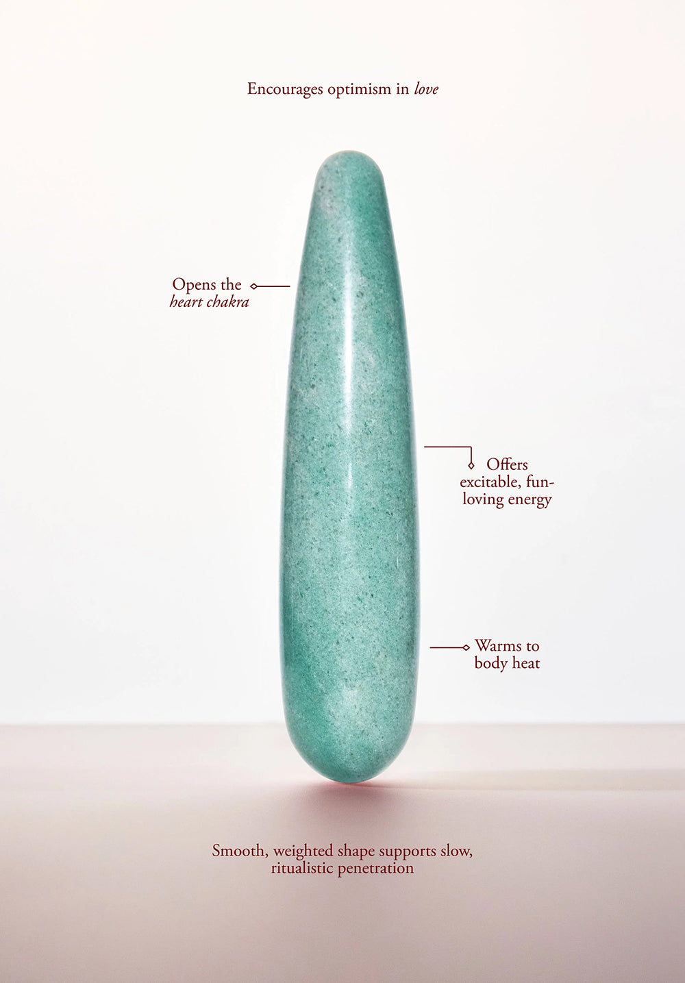 Chakrubs Indian Jade Original Green Aventurine Wand