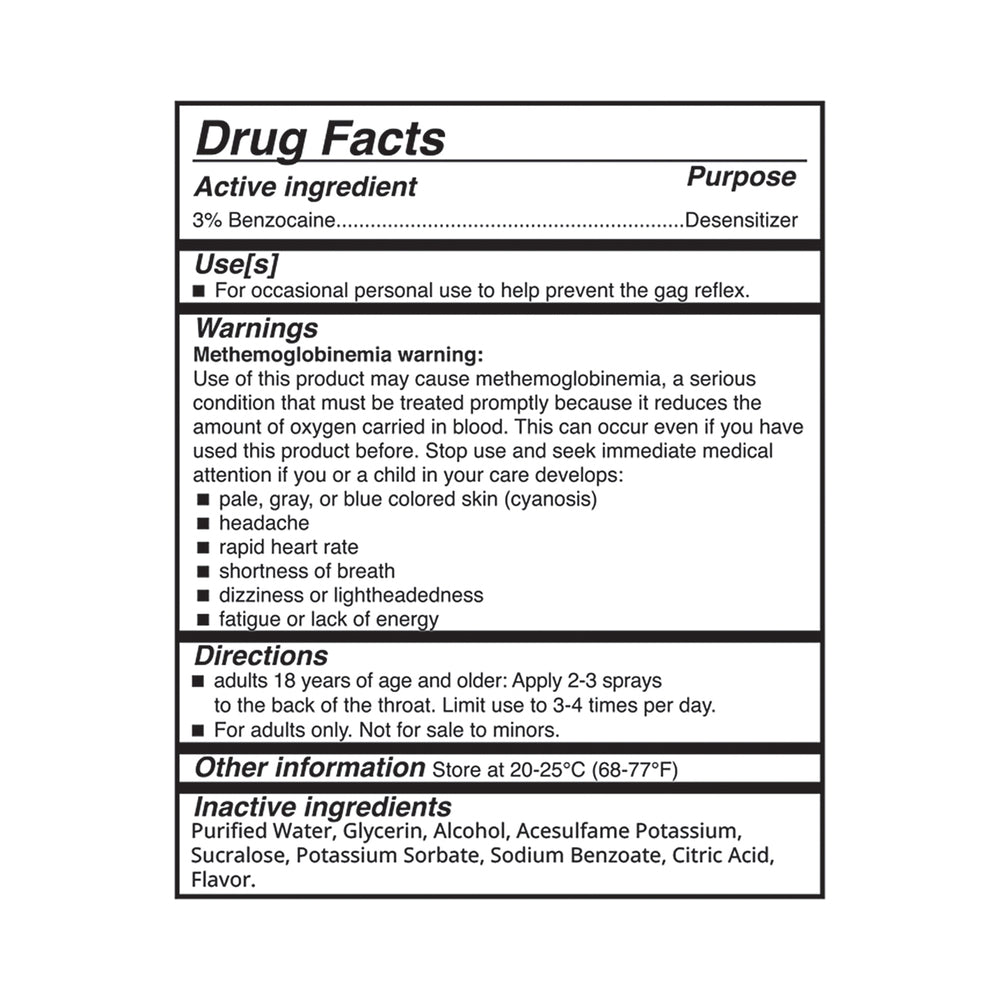 Adam & Eve Deep Throat Desensitizing Spray Strawberry