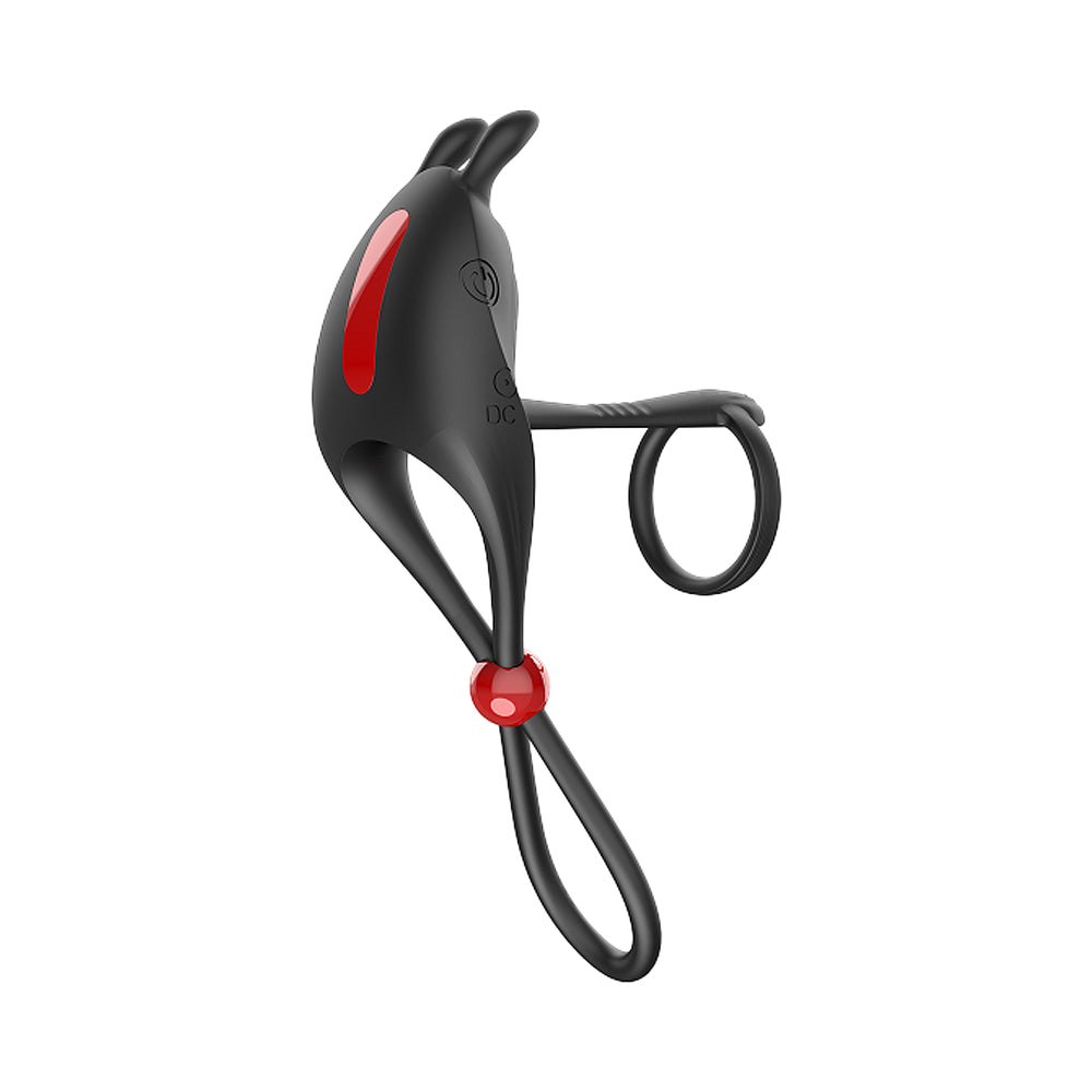 Cockpower Remote Control Cockring&Ball Cinch Black