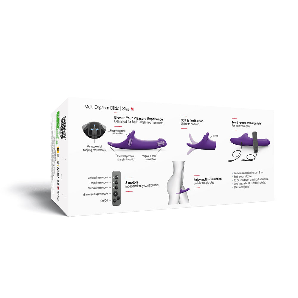 Strap-On-Me Multi Orgasm Dildo Medium Purple