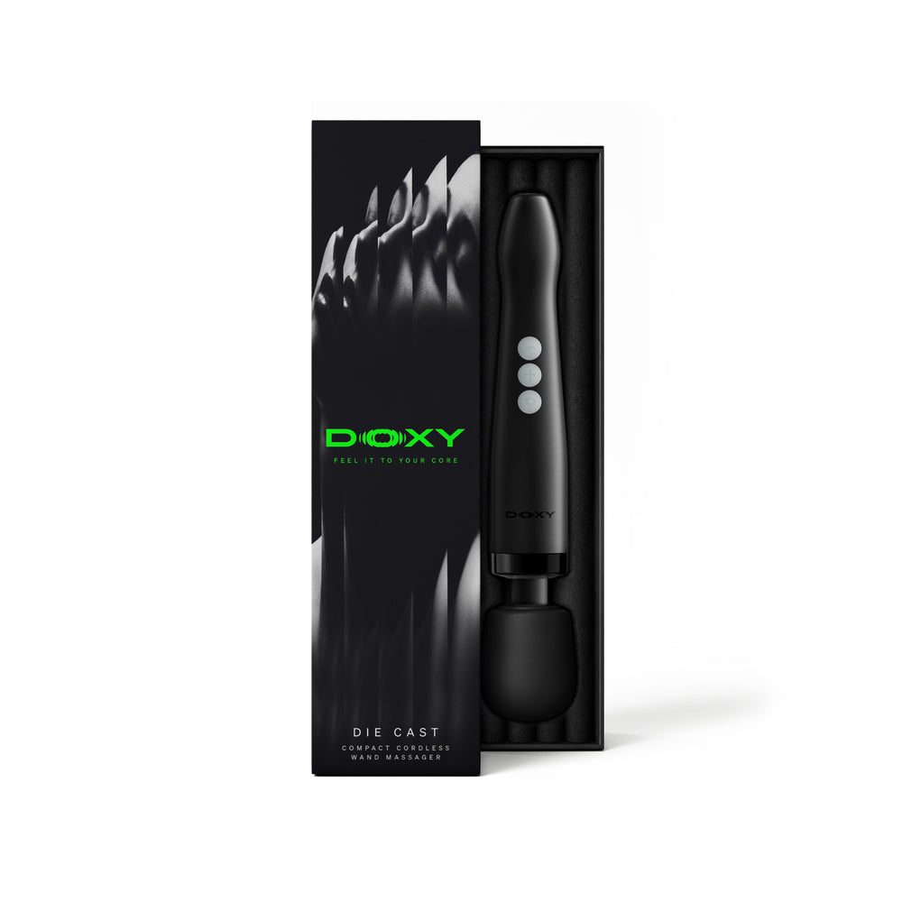Doxy Die Cast Compact Cordless Wand Black