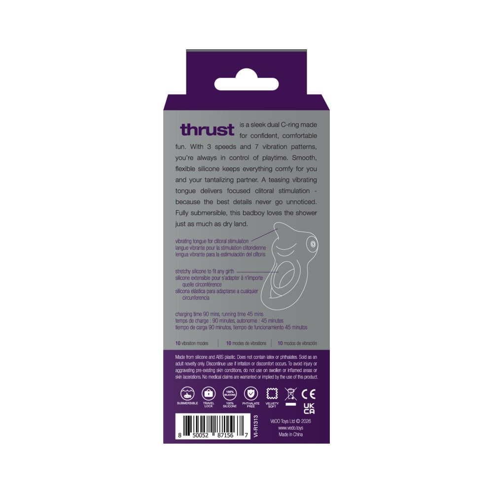 VeDO Thrust Rechargeable Dual C-Ring Purple