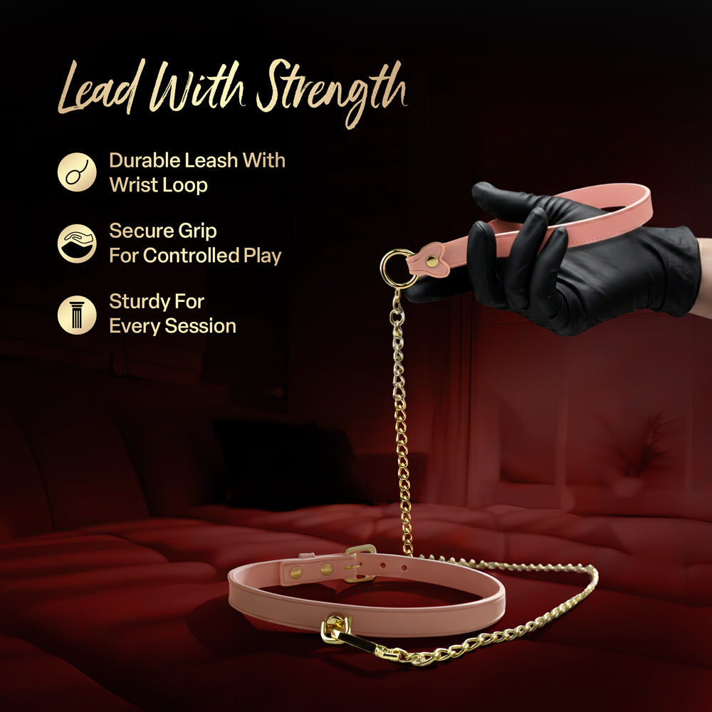 Temptasia Ardor Collar & Leash Pink