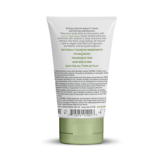 Wicked Simply Natural Aqua Enhanced with Olive Leaf Extract 4oz - product photo 2
