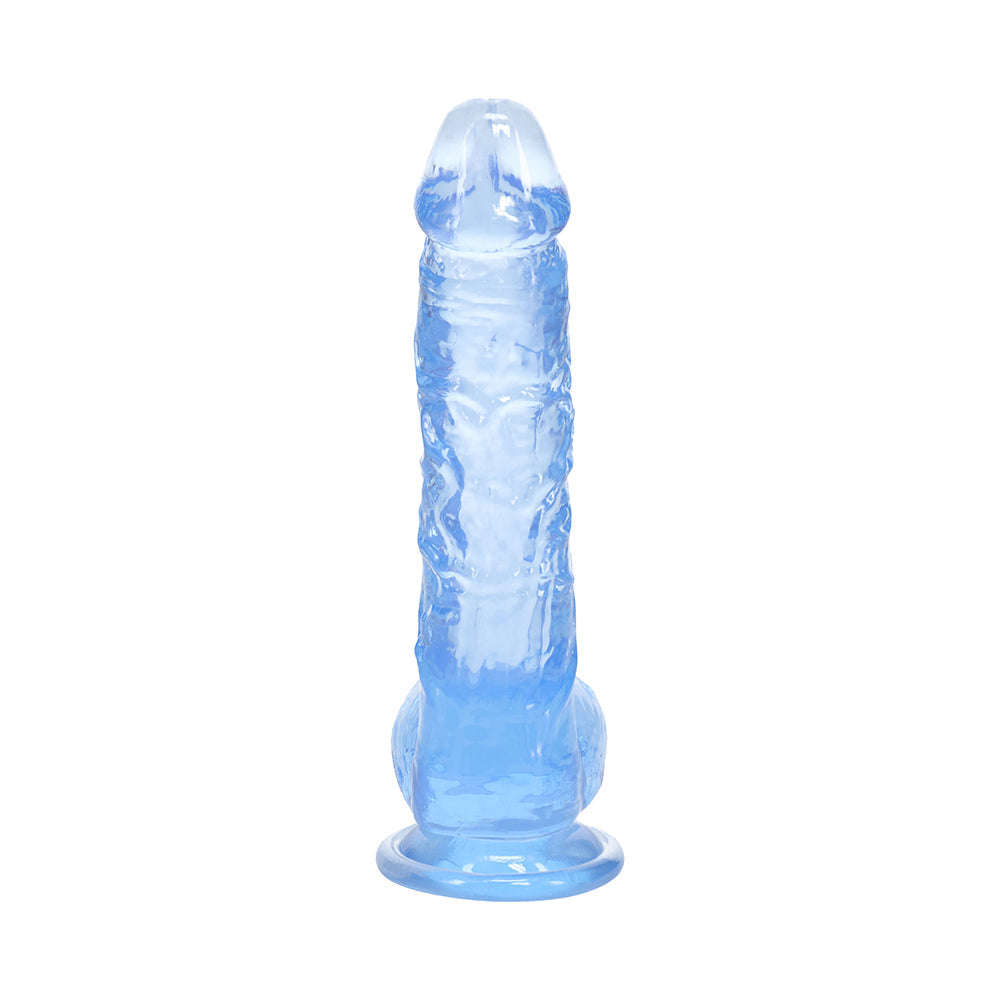 RealRock Realistic 5 in. Dildo with Balls Blue