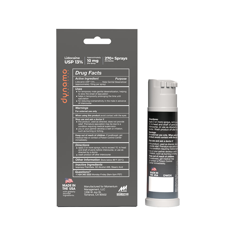 Dynamo Wellness Delay Spray - 12 Pack in POP box