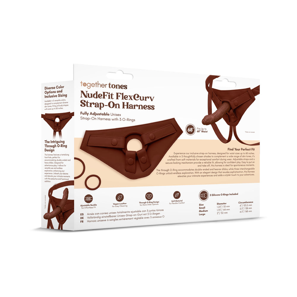 Together Toy NudeFit FlexCurv Strap-On Harness Dark
