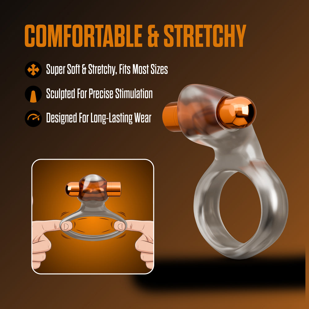 Stay Hard Vibrating Cock Ring Set with Sleeve 2