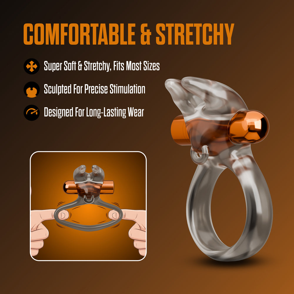 Stay Hard Vibrating Cock Ring Set with Sleeve 4