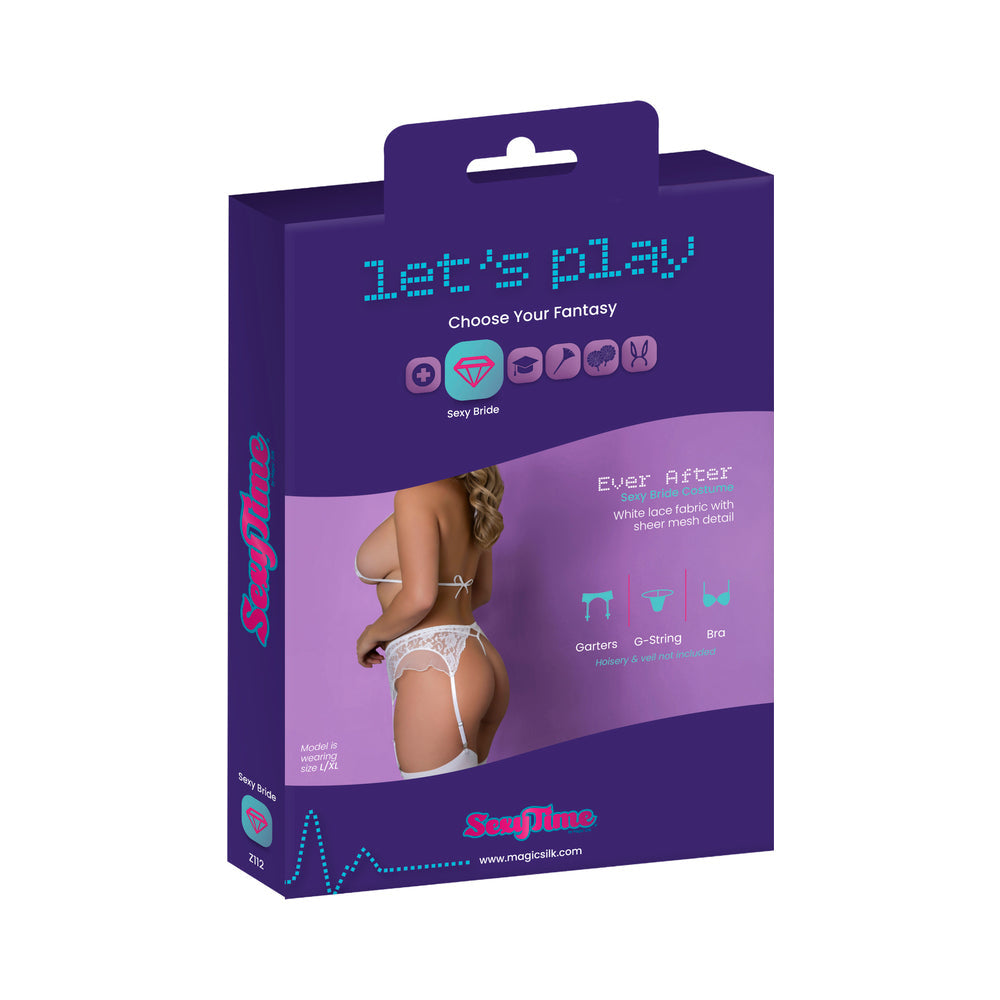 Magic Silk Sexy Time Ever After White Queen Size