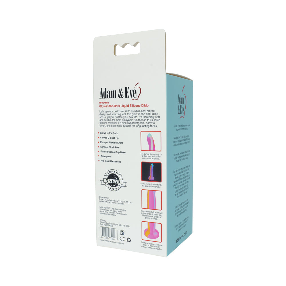Adam & Eve Whimsy Glow-In-The-Dark Dildo