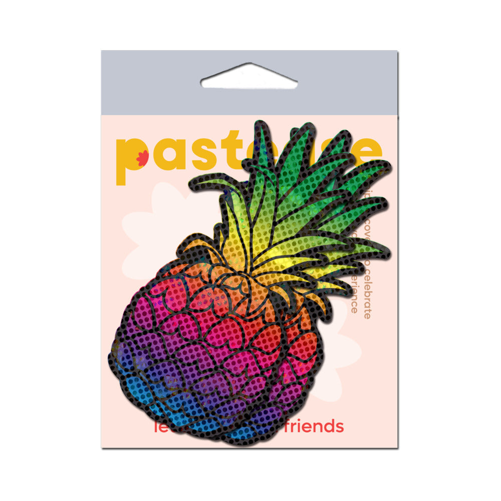 Pastease Rainbow Pineapple Sparkling Breast Pasties