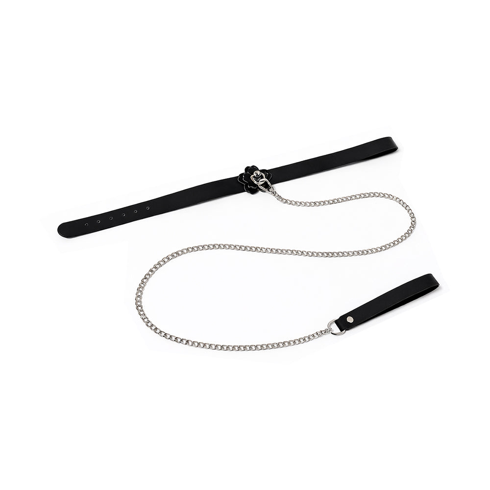 Heat Tease Flower Collar Black/Pink