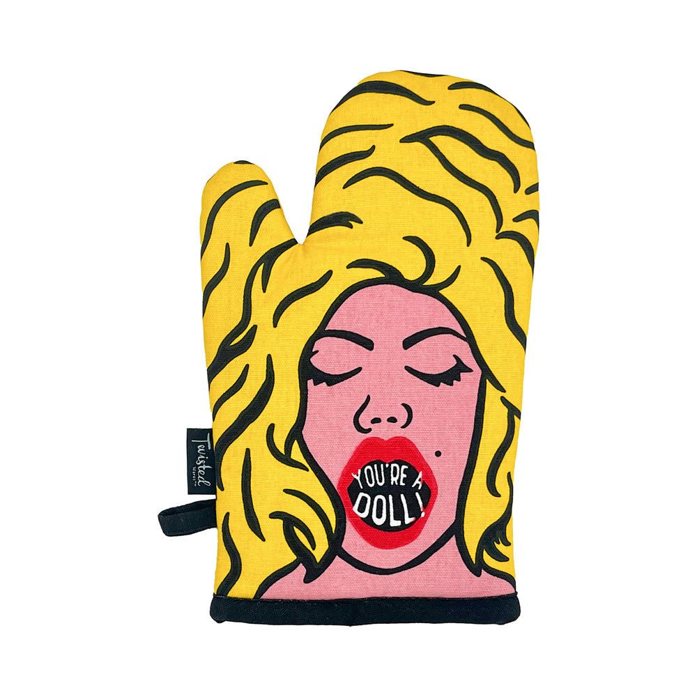 Twisted Wares You''re a Doll Oven Mitt